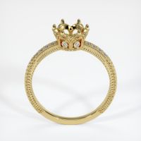 18K Yellow Gold Antique Style Ring Setting Image