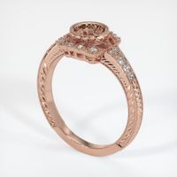 14K Rose Gold Antique Style Ring Setting Video