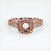 14K Rose Gold Antique Style Ring Setting Image