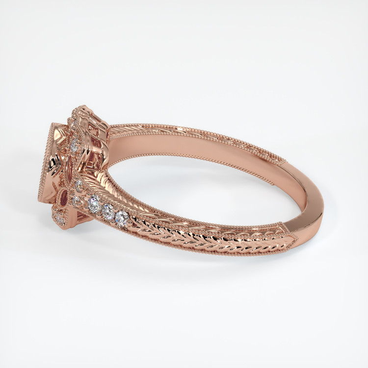 14K Rose Gold Antique Style Ring Setting