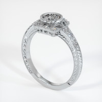 10K White Gold Antique Style Ring Setting Video