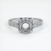 18K White Gold Antique Style Ring Setting Image