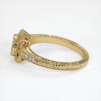 10K Yellow Gold Antique Style Ring Setting Image