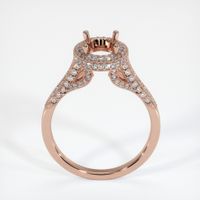 14K Rose Gold Pave Ring Setting Image