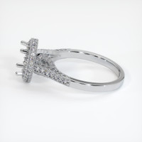 Silver Pave Ring Setting Image