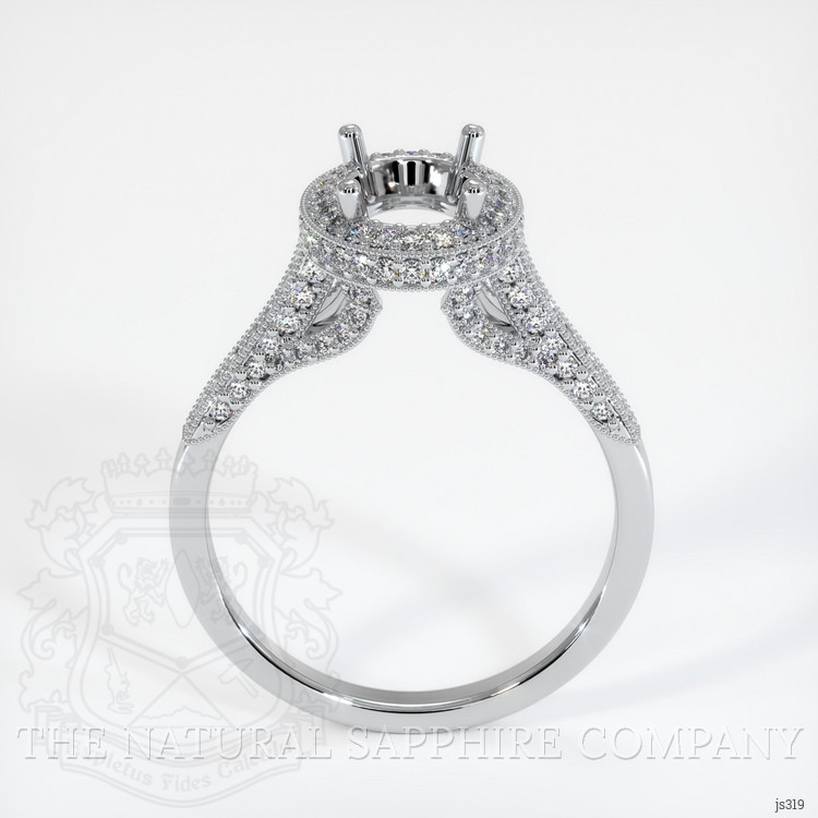 Silver Pave Ring Setting