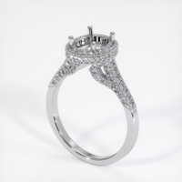10K White Gold Pave Ring Setting Video