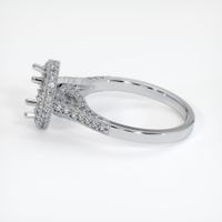 14K White Gold Pave Ring Setting Image