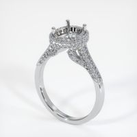 18K White Gold Pave Ring Setting Video