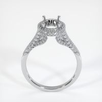 18K White Gold Pave Ring Setting Image