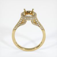 18K Yellow Gold Pave Ring Setting Image