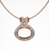 14K Rose Gold Pave Pendant Setting Video