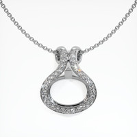 10K White Gold Antique Style Pendant Setting Video