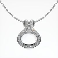 18K White Gold Pave Pendant Setting Video