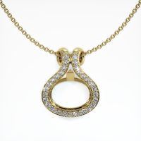14K Yellow Gold Pave Pendant Setting Video