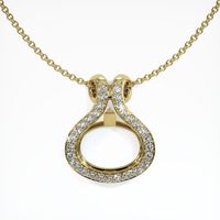 18K Yellow Gold Pave Pendant Setting Video