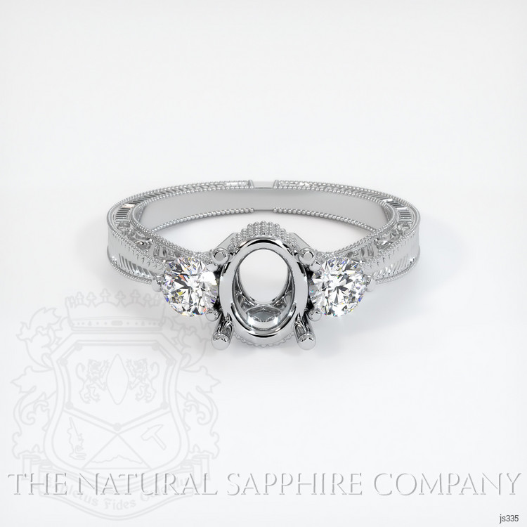Platinum 950 Antique Style Ring Setting