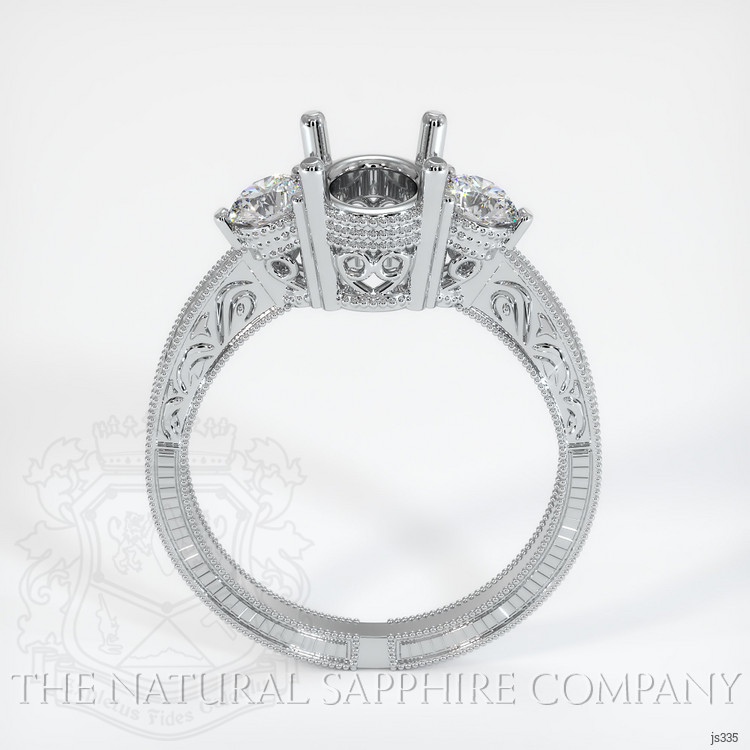 Platinum 950 Antique Style Ring Setting