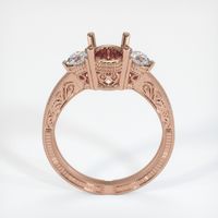 14K Rose Gold Antique Style Ring Setting Image