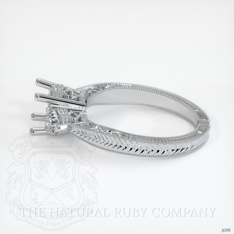 Silver Antique Style Ring Setting