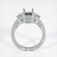 10K White Gold Antique Style Ring Setting Image