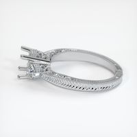 18K White Gold Antique Style Ring Setting Image