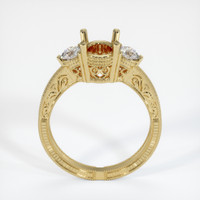 10K Yellow Gold Antique Style Ring Setting Image