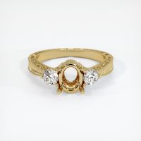 14K Yellow Gold Antique Style Ring Setting Image