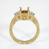 14K Yellow Gold Antique Style Ring Setting Image