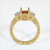18K Yellow Gold Antique Style Ring Setting Image