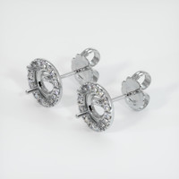 18K White Gold Pave Earring Setting Video