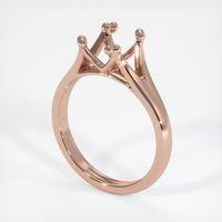 14K Rose Gold Solitaire Ring Setting Video