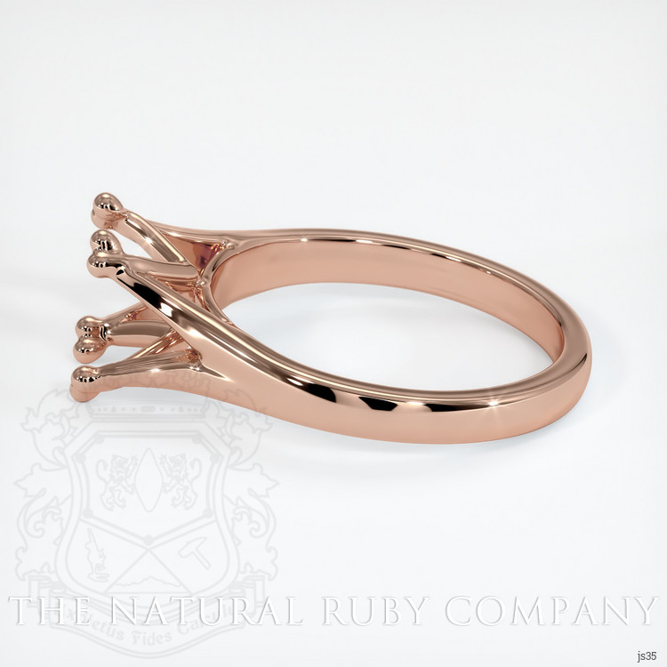 14K Rose Gold Solitaire Ring Setting