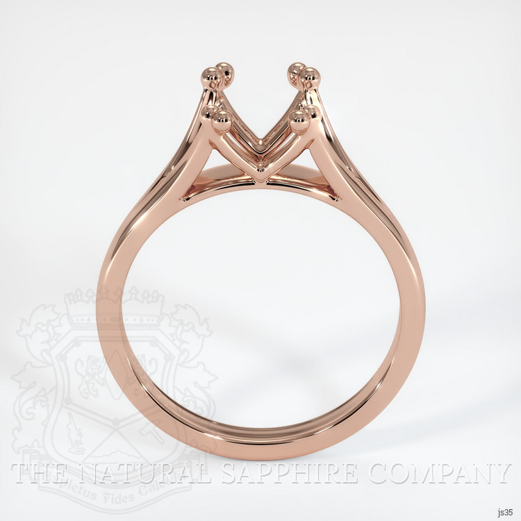 14K Rose Gold Solitaire Ring Setting