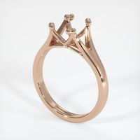 18K Rose Gold Solitaire Ring Setting Video