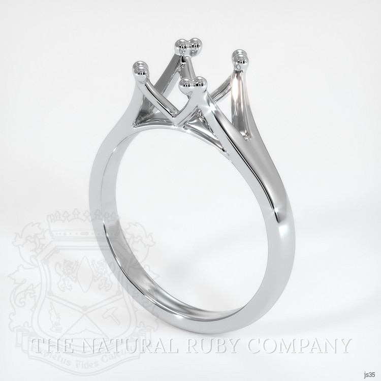 Silver Solitaire Ring Setting