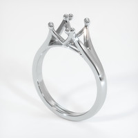 10K White Gold Solitaire Ring Setting Video