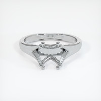 10K White Gold Solitaire Ring Setting Image