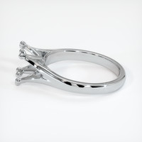 10K White Gold Solitaire Ring Setting Image