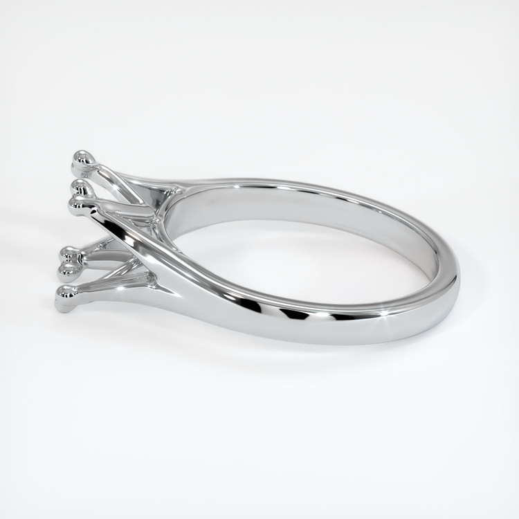 14K White Gold Solitaire Ring Setting