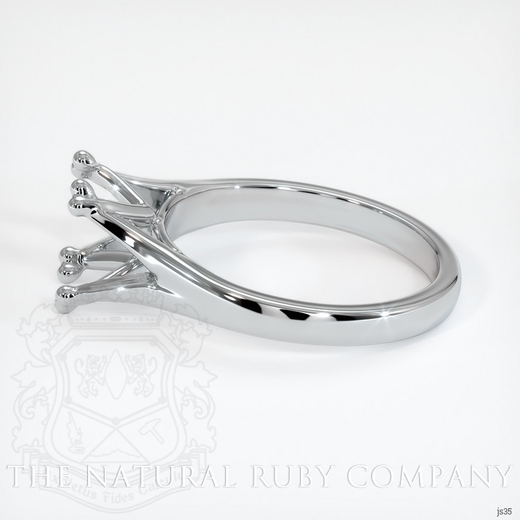 14K White Gold Solitaire Ring Setting