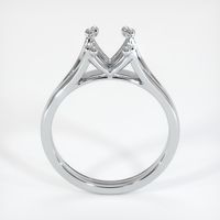 14K White Gold Solitaire Ring Setting Image
