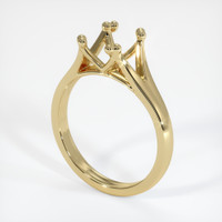10K Yellow Gold Solitaire Ring Setting Video