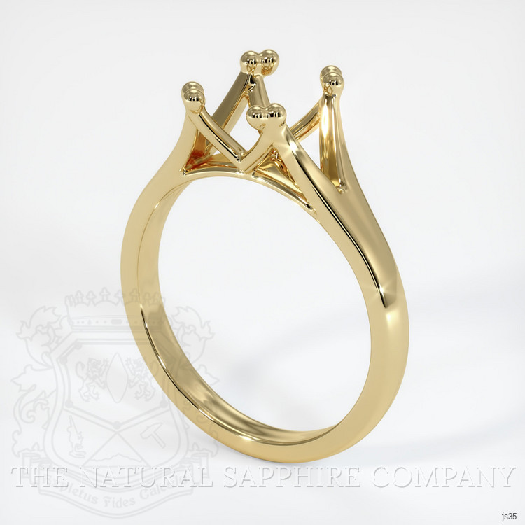 10K Yellow Gold Solitaire Ring Setting