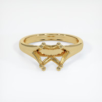 10K Yellow Gold Solitaire Ring Setting Image