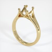 14K Yellow Gold Solitaire Ring Setting Video