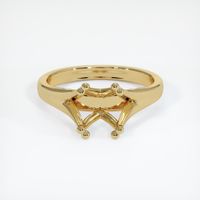 14K Yellow Gold Solitaire Ring Setting Image
