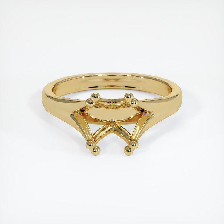 14K Yellow Gold Solitaire Ring Setting