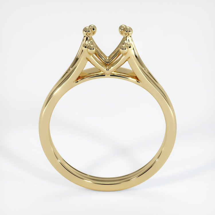 14K Yellow Gold Solitaire Ring Setting