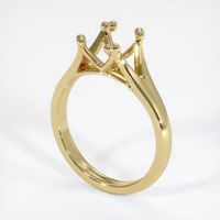 18K Yellow Gold Solitaire Ring Setting Video